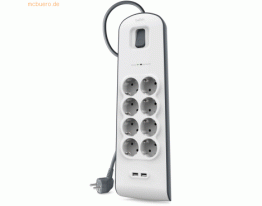 Belkin Belkin Surge Plus Überspannungsschutz, 8-Fach mit 2x USB, 2,4A