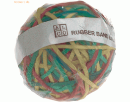 Alco Gummibänder Rubberball 70mm bunt VE=190g