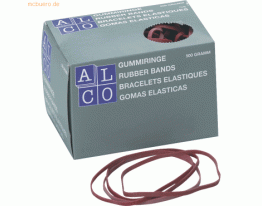 Alco Gummibänder 200x6mm 500g rot