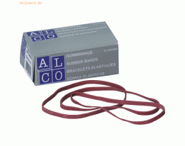 Alco Gummibänder 130x4mm 50g rot