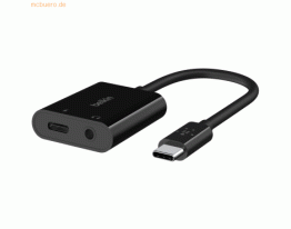 Belkin Belkin RockStar 3,5mm-Klinken-Audio- und USB-C-Ladeadapter blk