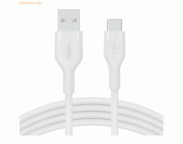 Belkin Belkin Flex USB-A/USB-C Silikon-Kabel, 1m, weiß