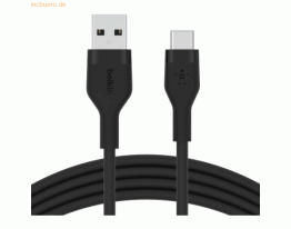 Belkin Belkin Flex USB-A/USB-C Silikon-Kabel, 1m, schwarz