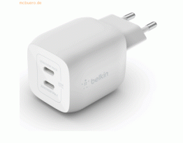 Belkin Belkin 45W Dual USB-C GaN Ladegerät Power Deliver, PPS, white