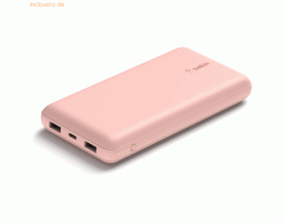 Belkin Belkin BOOST CHARGE Powerbank, 20.000mAh 15W, USB-A & -C, rosa