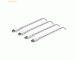 Belkin Belkin geflochtenes USB-C/USB-C 2.0 Kabel, 2m, weiß,Doppelpack