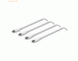 Belkin Belkin geflochtenes USB-C/USB-C 2.0 Kabel, 1m, weiß,Doppelpack