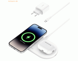 Belkin Belkin BOOST CHARGE PRO 2in1 Ladepad Qi2 15 Watt, weiss