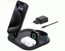 Belkin Belkin Wireless BOOST CHARGE Qi2 3-in-1 Ladest. 15W schwarz
