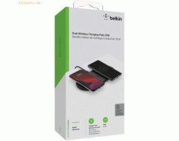 Belkin Belkin 2x 10W Dual Wireless Charging Pad mit Netzteil, schwarz