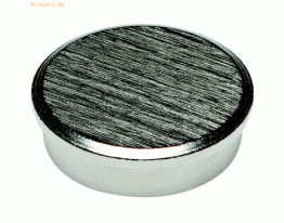 Alco Superkraftmagnet 22mm 8 kg Metall gebürstet silber