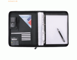 Alassio Konferenzmappe Reggio schwarz 36X28X5cm mit 4 Lochsystem