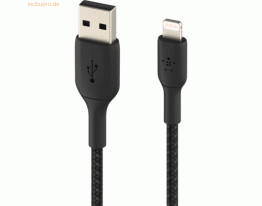 Belkin Belkin Lightning Lade/Sync Kabel ummantelt mfi 3m schwarz