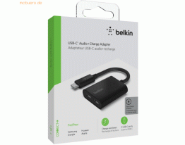 Belkin Belkin RockStar USB-C Audio- und Ladeadapter, schwarz