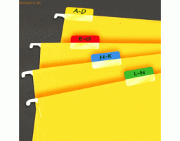3L Registertaben selbstklebend non-permanent farbig sortiert 12x25mm 7