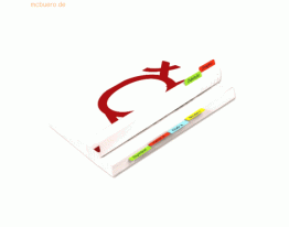 3L Registertaben selbstklebend doppelseitig 12x40mm farbig sortiert VE