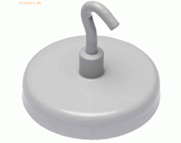 5 x Alco Hakenmagnet Metall 36mm TG 8000 g weiß
