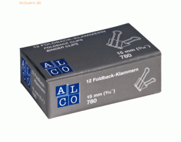 Alco Foldbackklammer 15mm dunkelblau VE=12 Stück