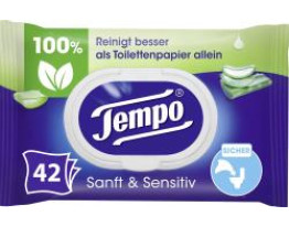 Tempo Feuchtes Toilettenpapier sanft & sensitive