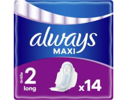 Always Maxi Damenbinden Long mit Flügeln (Größe 2)