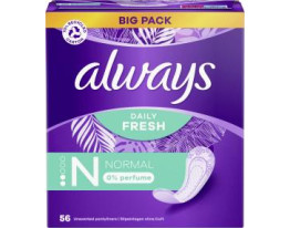 Always Daily Fresh Slipeinlagen Normal ohne Parfum