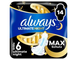 Always Ultra Damenbinde Secure Night Extra Lang mit Flügeln