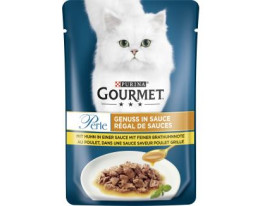 Purina Gourmet Perle Genuss in Sauce mit Huhn in einer Sauce mit feiner Brathuhnnote