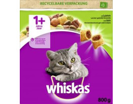Whiskas 1+ lecker gefüllte Knackkits mit Lamm