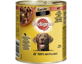 Pedigree Cuisine in Sauce mit Rind, Nudeln und Karotten