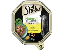 Sheba Nature's Collection in Sauce mit Huhn garniert mit roter Paprika
