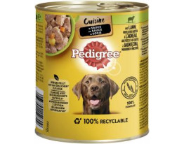 Pedigree Cuisine in Sauce mit Lamm, Nudeln und Karotten
