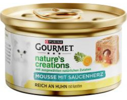 Purina Gourmet Nature's creations Mousse mit Saucenherz reich an Huhn mit Karotten
