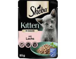 Sheba Kitten in Sauce mit Lachs