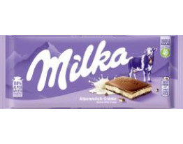 Milka Tafel Alpenmilch-Crème