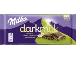 Milka Tafel Darkmilk Haselnuss
