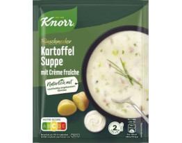 Knorr Feinschmecker Kartoffel Suppe mit Creme fraîche