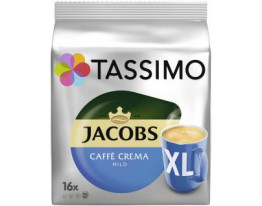 Tassimo Kapseln Jacobs Caffè Crema mild XL Becher, 16 Kapseln