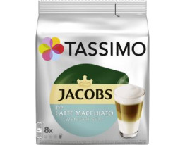 Tassimo Kapseln Typ Latte Macchiato Weniger Süß, 8 Kaffeekapseln
