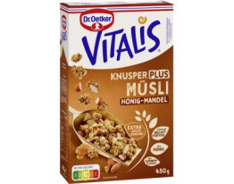 Dr. Oetker Vitalis Knuspermüsli Plus Honig-Mandel