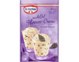 Dr. Oetker nach Art Herrencreme mit Schoko-Stückchen
