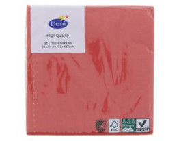 Duni Servietten 24 x 24cm brilliant red