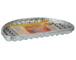 Favorit Alu-Grillpfannen halbrund