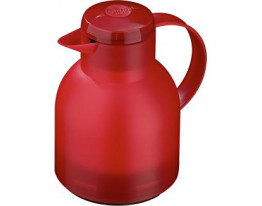 Emsa Samba Isolierkanne Quick Press 1,0 Liter transluzent rot