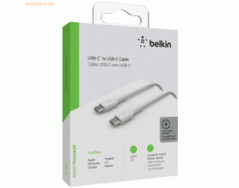 Belkin Belkin USB-C/USB-C Kabel PVC, 2m, weiß