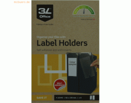 3L Sichtfenster 62x150mm selbstklebend Kunststoff inkl.Etiketten VE=6