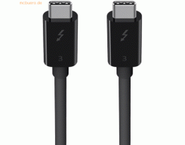 Belkin Belkin Thunderbolt 3-Kabel USB-C-/USB-C 40 Gbit/s 100W 0.8m bl