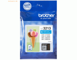 Brother Brother Tintenpatrone LC-3213C Cyan (ca. 400 Seiten)
