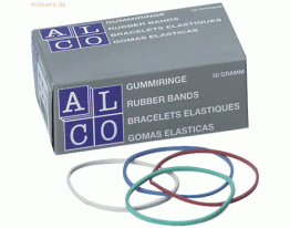 Alco Gummiringe 65mm 50g farbig