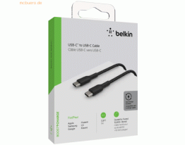Belkin Belkin USB-C/USB-C Kabel ummantelt, 1m, schwarz