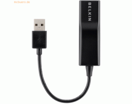 Belkin Belkin USB 2.0 auf Ethernet Adapter, 12cm, schwarz